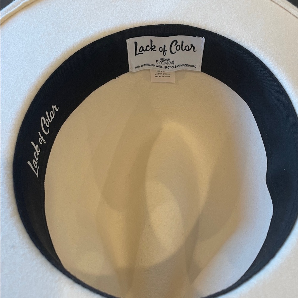 Lack of Color The Fader hat. White/ivory tan - Picture 7 of 14